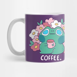 Frog drinks Coffee Mug